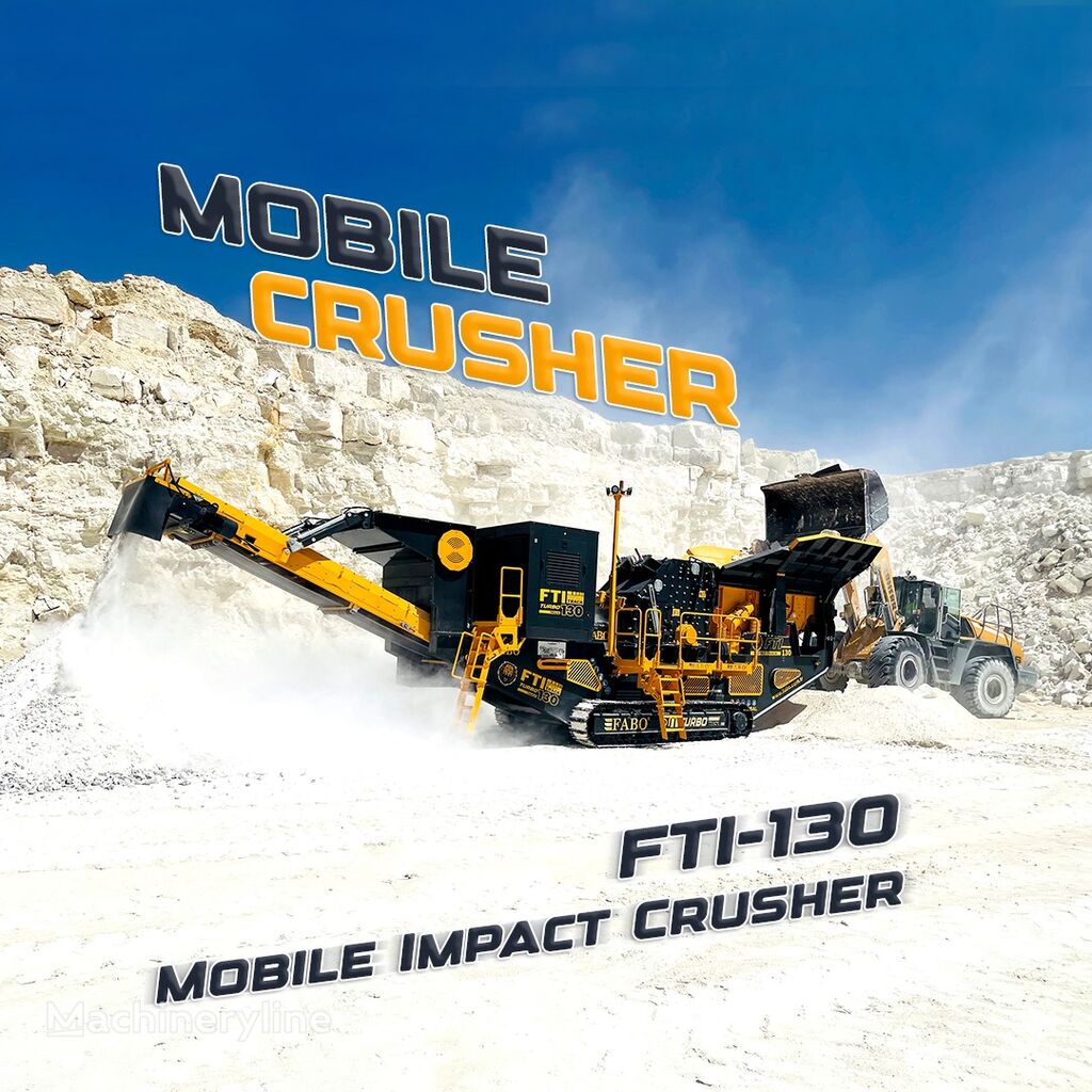 concasseur FABO FTI-130 MOBILE IMPACT CRUSHER 400-500 TPH | AVAILABLE IN STOCK neuf