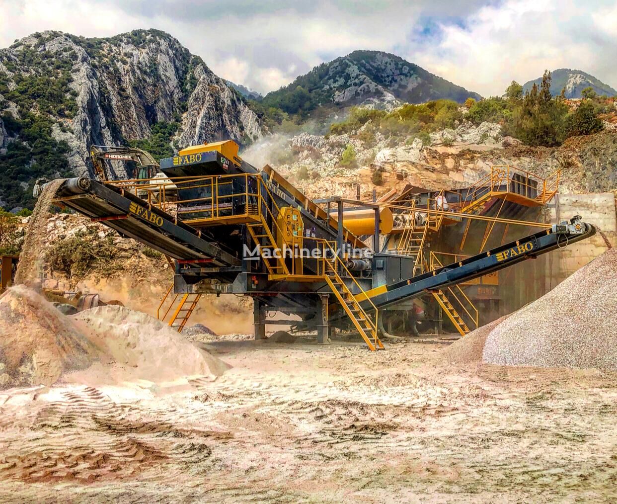 concasseur mobile FABO PRO-100 MOBILE CRUSHING & SCREENING PLANT FOR MARBLE neuf