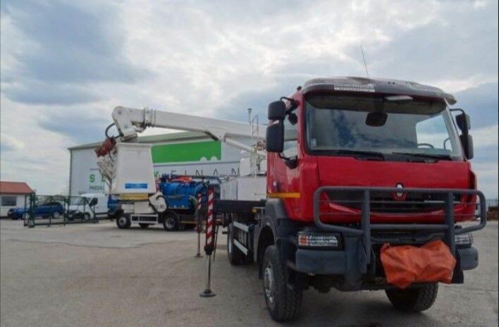 camion nacelle Renault KERAX 410.19 4x4 Emelőkosaras Cela 17m