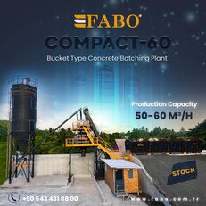 centrale à béton FABO SKIP SYSTEM CONCRETE BATCHING PLANT | 60m3/h Capacity | STOCK neuve