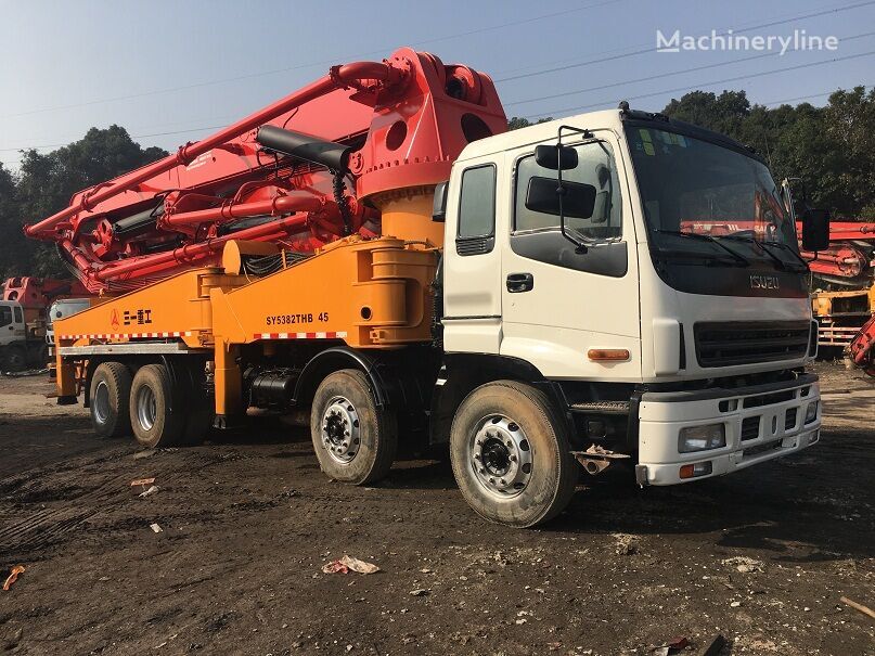 pompe à béton Sany  sur châssis Isuzu