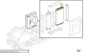 radiateur de refroidissement du moteur Volvo 14549771 pour excavateur Volvo EC700B, EC700C