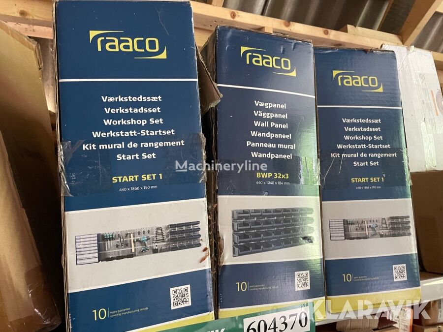 rangement d'outils Raaco Værkstedssæt/vægpanel Raaco  - 3 styk